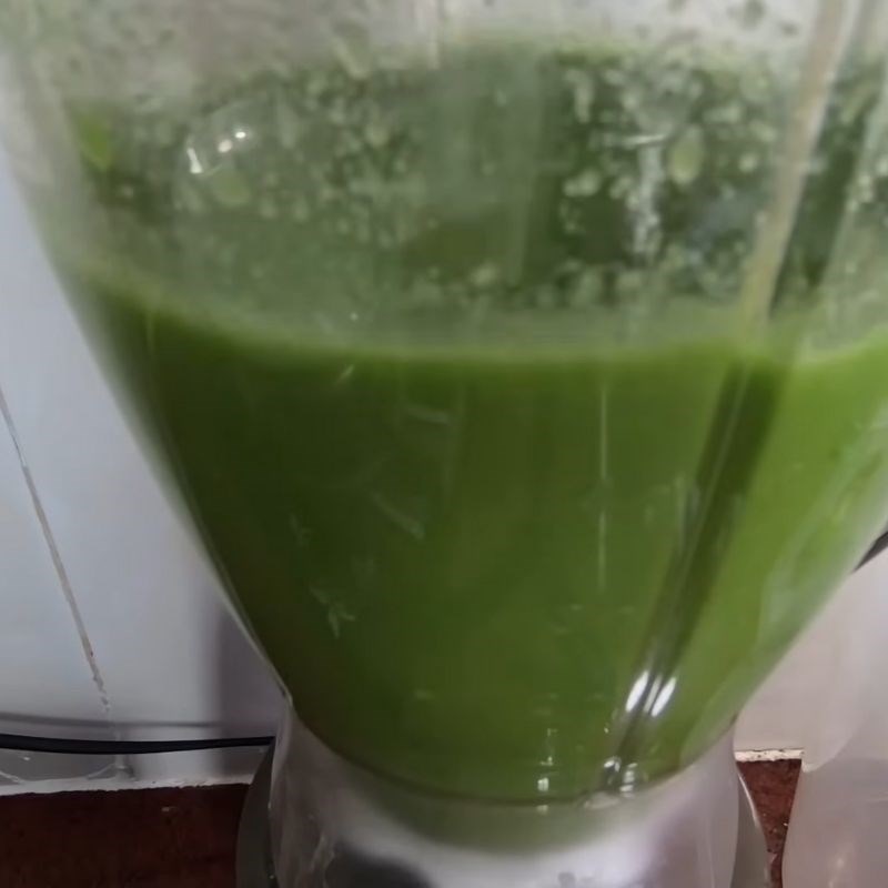 Bước 3 Xay hỗn hợp muối ớt xanh Muối ớt xanh chấm gà