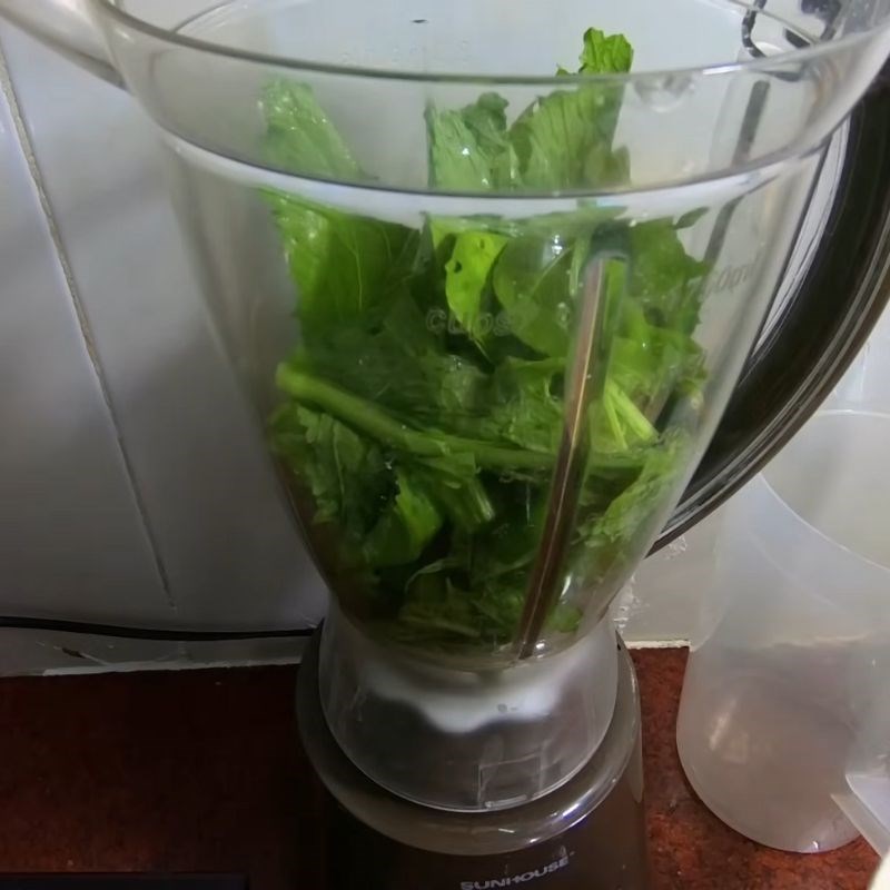 Bước 3 Xay hỗn hợp muối ớt xanh Muối ớt xanh chấm gà