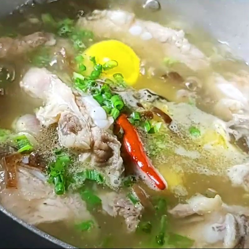 Bước 5 Thêm nấm mèo và hoàn tất Canh khoai lang