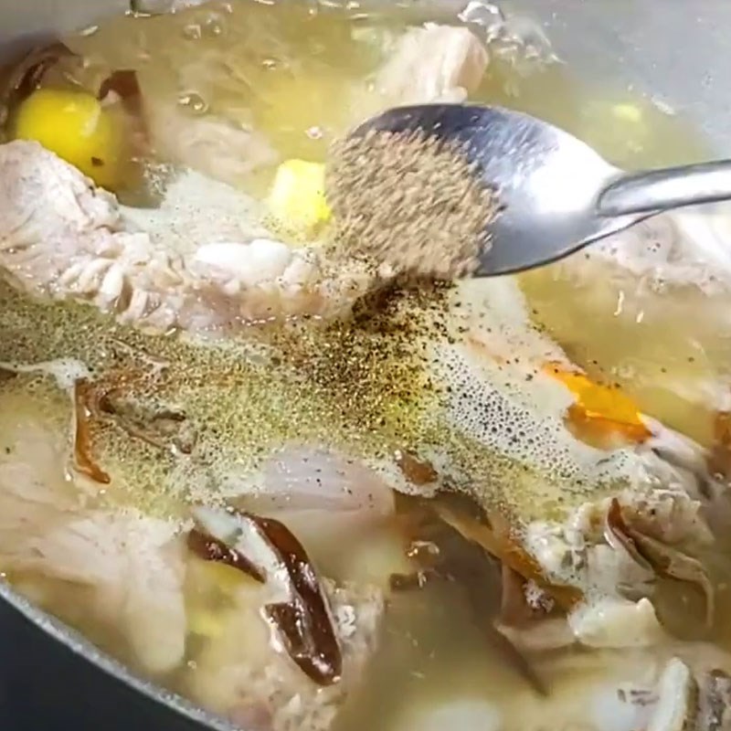 Bước 5 Thêm nấm mèo và hoàn tất Canh khoai lang