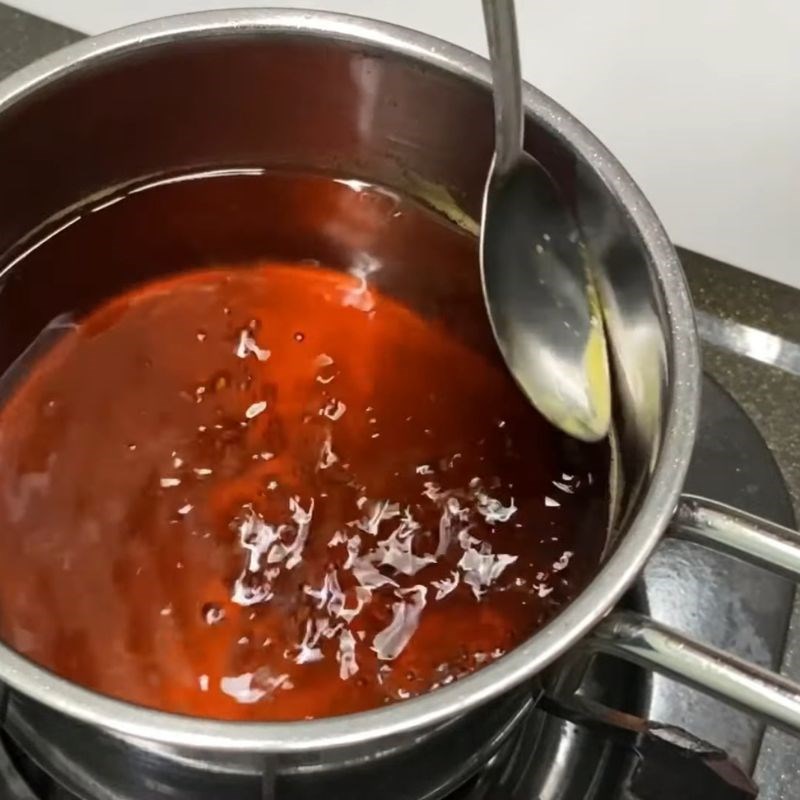 Bước 3 Thêm tắc và đun sánh nước mắm chua ngọt Nước mắm ăn bánh xèo miền Tây