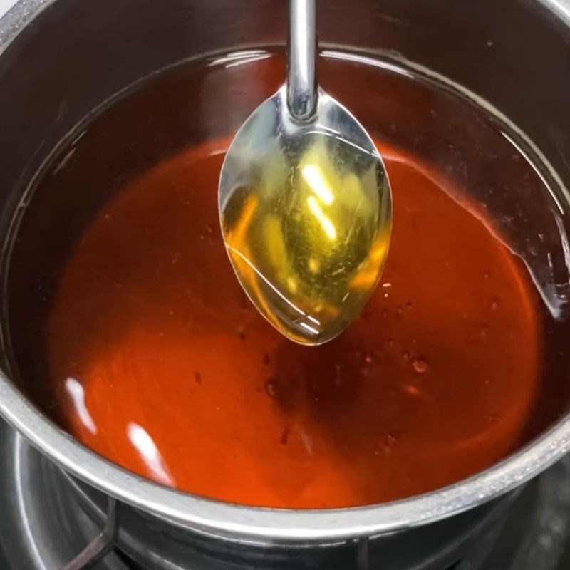 Bước 3 Thêm tắc và đun sánh nước mắm chua ngọt Nước mắm ăn bánh xèo miền Tây