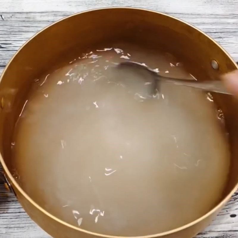 Bước 3 Làm trân châu giòn dai tại nhà Trà sữa nấu bằng trà khô