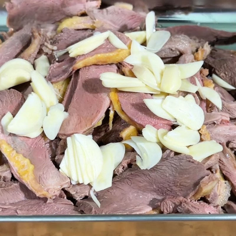 Bước 5 Trộn gia vị làm gỏi ngan tái chanh Ngan tái chanh