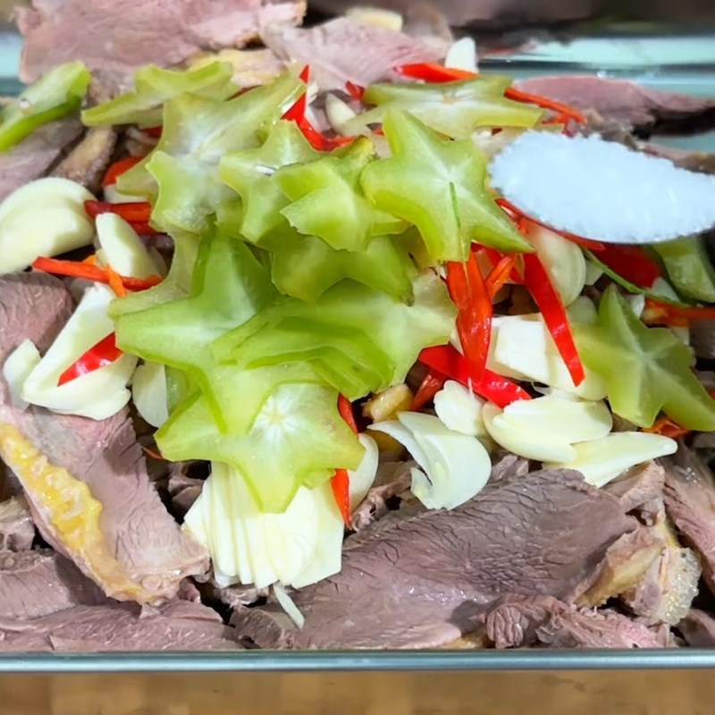 Bước 5 Trộn gia vị làm gỏi ngan tái chanh Ngan tái chanh