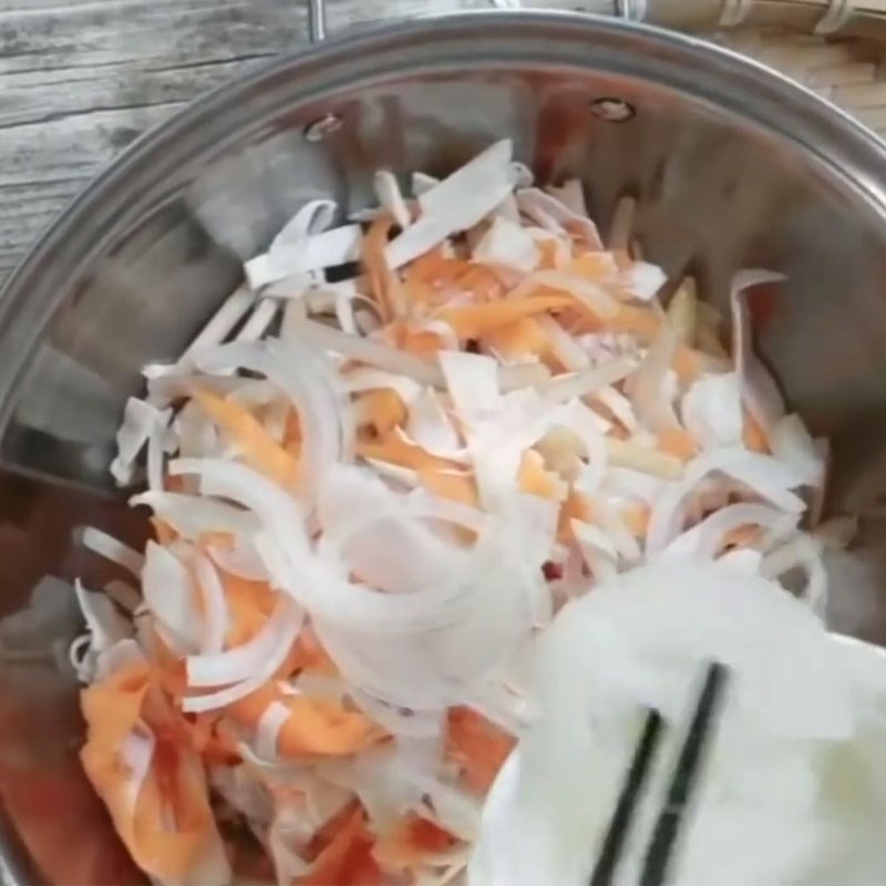 Bước 6 Trộn gỏi củ hũ dừa chay hoàn chỉnh Gỏi củ hũ dừa chay