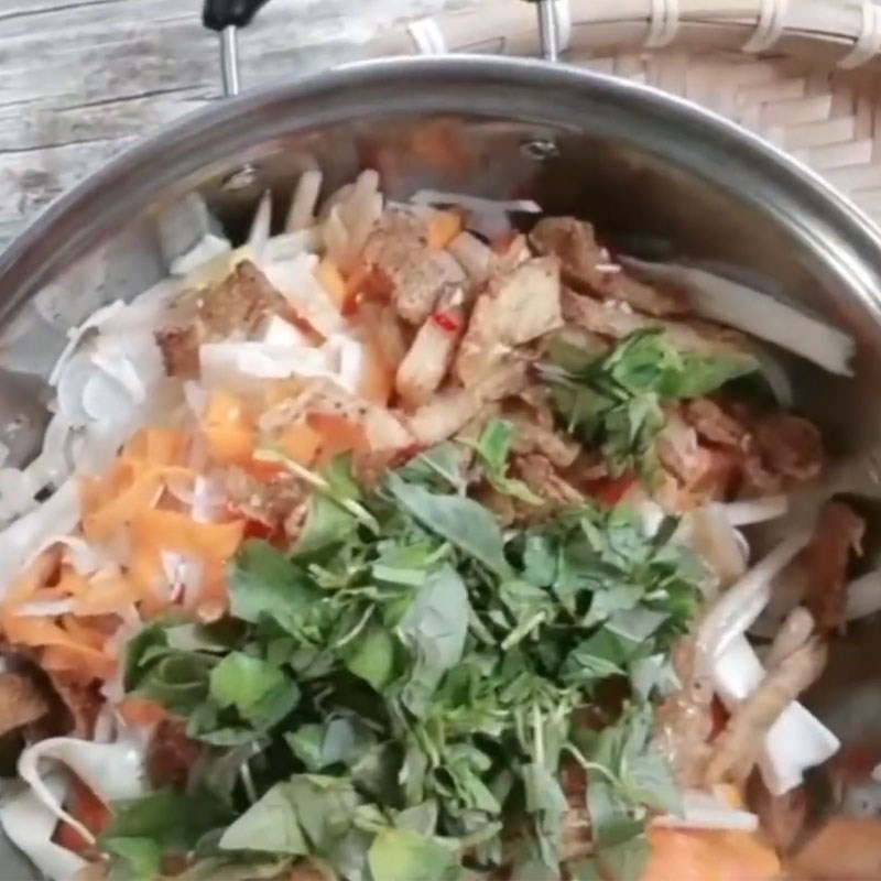 Bước 6 Trộn gỏi củ hũ dừa chay hoàn chỉnh Gỏi củ hũ dừa chay