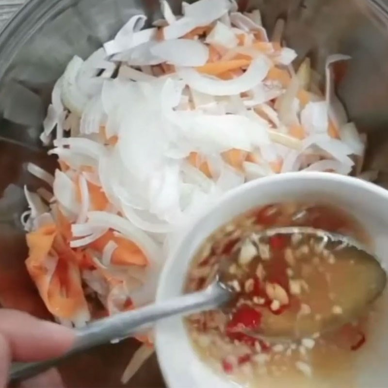 Bước 6 Trộn gỏi củ hũ dừa chay hoàn chỉnh Gỏi củ hũ dừa chay