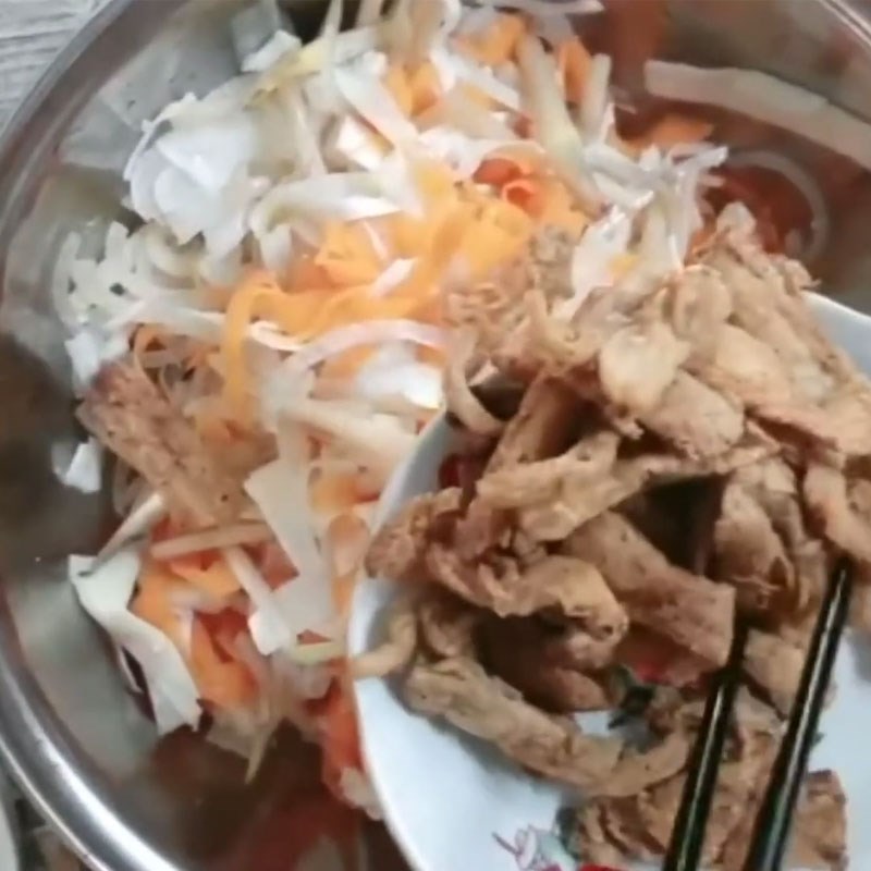 Bước 6 Trộn gỏi củ hũ dừa chay hoàn chỉnh Gỏi củ hũ dừa chay