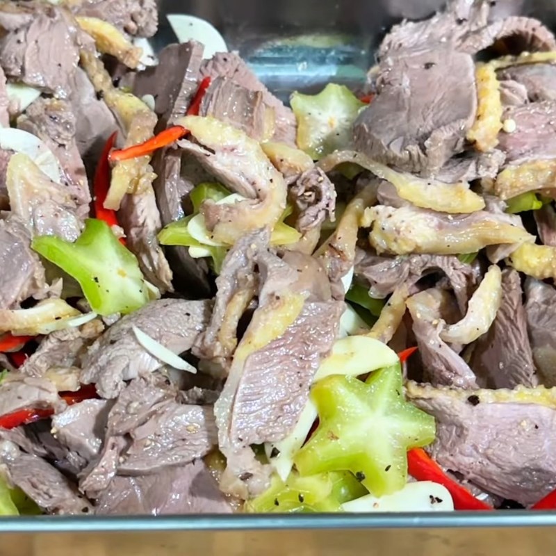 Bước 6 Trộn gỏi ngan tái chanh cùng rau thơm Ngan tái chanh