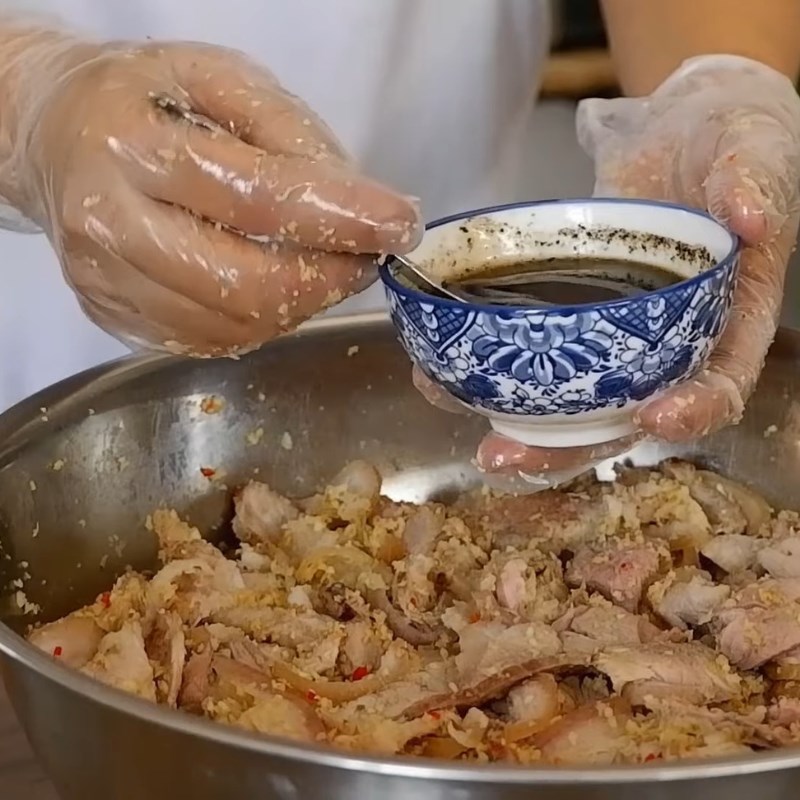 Bước 6 Trộn nem chạo chuẩn vị Ninh Bình Nem chạo Ninh Bình