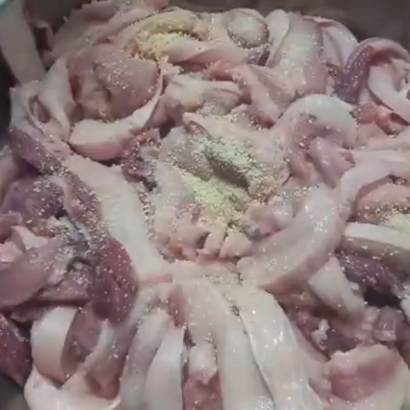 Bước 2 Ướp gia vị gói bánh chưng Ướp thịt gói bánh chưng