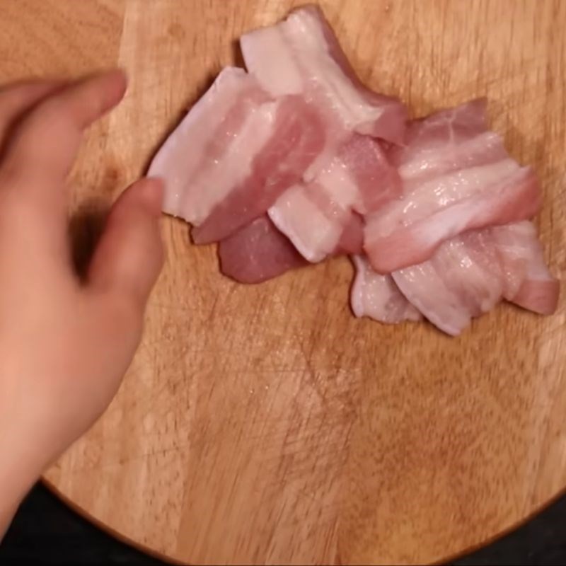 Bước 2 Ướp thịt nhân bánh chưng Gói bánh chưng bằng lá chuối