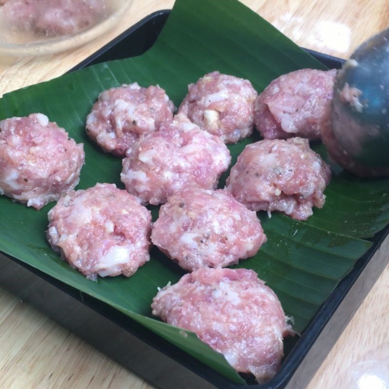 Bước 2 Viên chả và chuẩn bị nướng Chả viên nướng