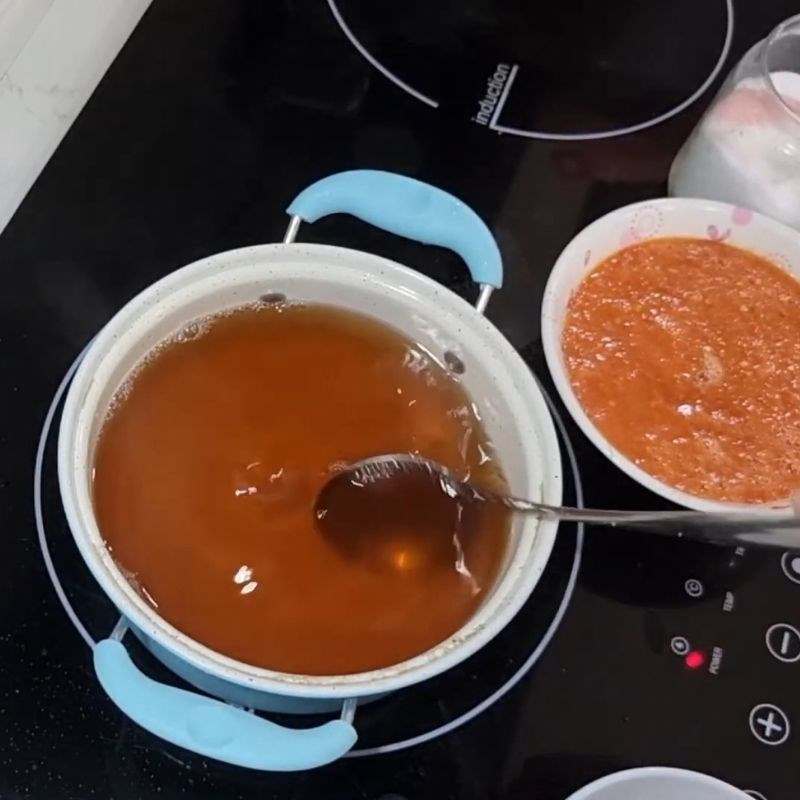 Bước 5 Vớt bọt và nêm nếm nước chấm bánh xèo Nước mắm ăn bánh xèo miền Trung