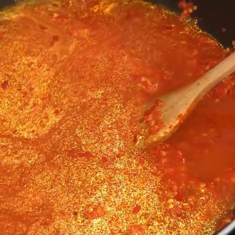 Bước 3 Xào và rim ớt Ớt xào