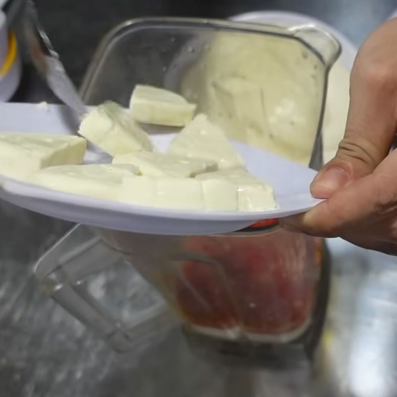 Bước 2 Xay sốt phô mai sánh mịn sốt phô mai nướng hàu