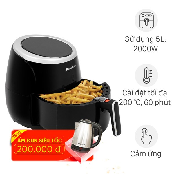 Nồi chiên không dầu Kangaroo 5 lít KG52AF1A
