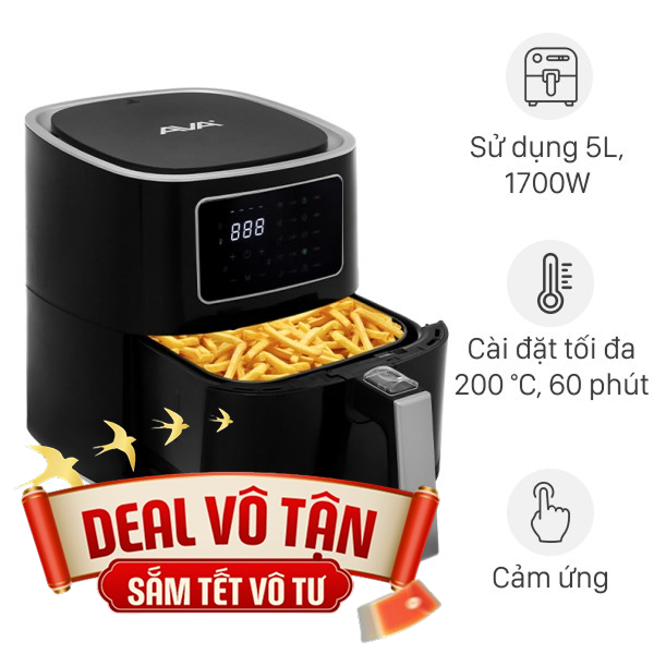Nồi chiên không dầu AVA 5 lít AF40155D