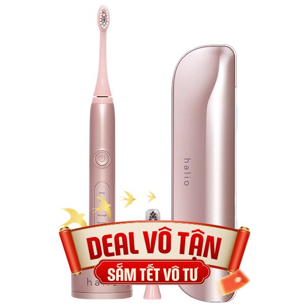 Bàn chải điện Halio Sonic Whitening Pro Rose Gold