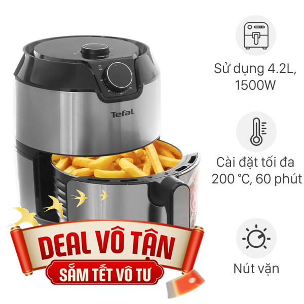Nồi chiên không dầu Tefal 4.2 lít EY201D15