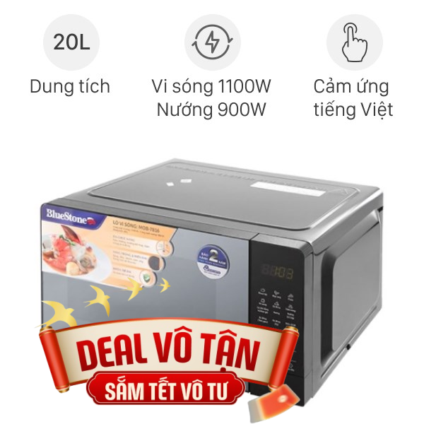 Lò vi sóng có nướng BlueStone MOB-7816