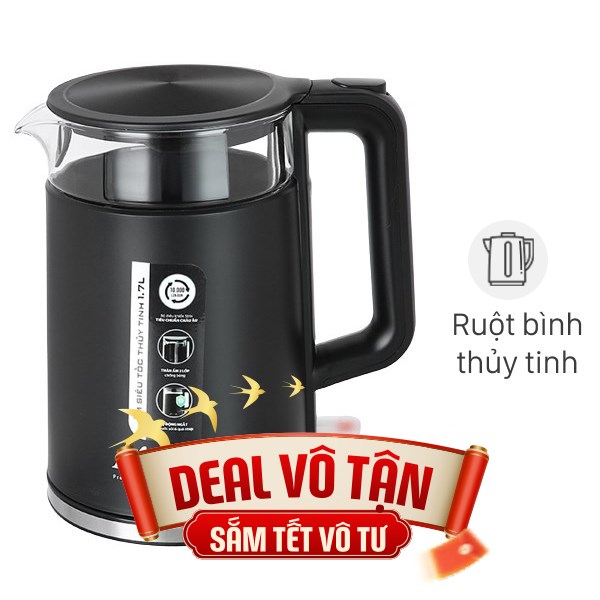 Bình đun siêu tốc Sunhouse Mama 1.7 lít SHD1330