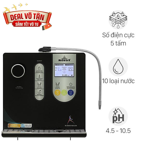 Máy lọc nước điện giải ion kiềm nóng nguội ROBOT IonSmart 510X