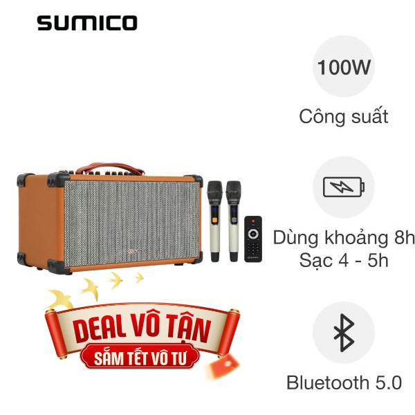 Loa karaoke xách tay Sumico BT-S52