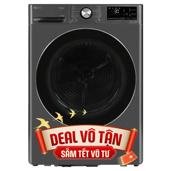 Máy sấy bơm nhiệt LG 10.5 Kg DVHP50B