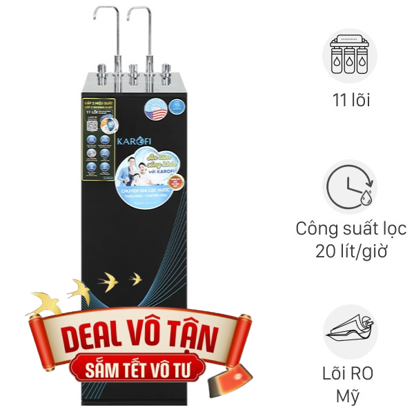 Máy lọc nước RO nóng nguội lạnh Karofi KAD-X56
