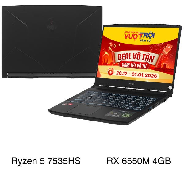 MSI Gaming Bravo 15 B7ED R5 7535HS (010VN)