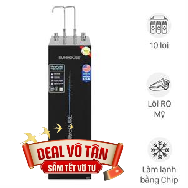 Máy lọc nước RO nguội lạnh Hydrogen Sunhouse SHA76210KL