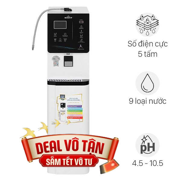 Máy lọc nước điện giải ion kiềm nóng nguội lạnh ROBOT IonKing 511X