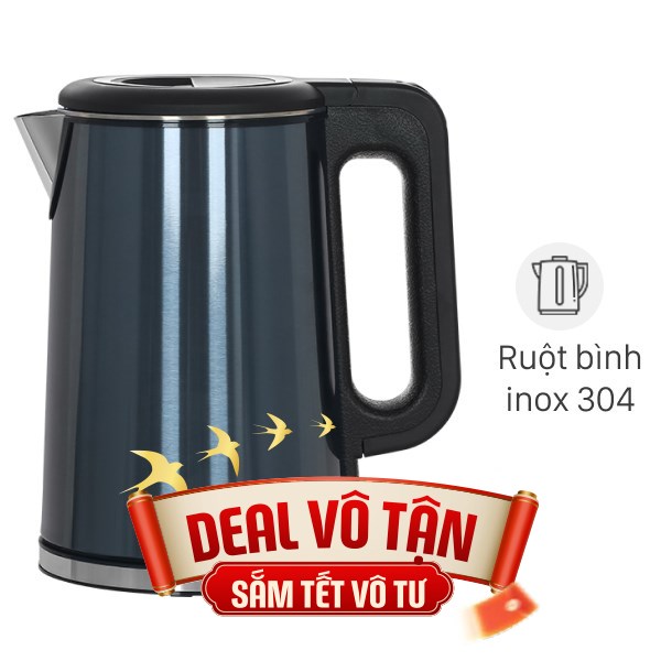 Bình đun siêu tốc Rapido 1.7 lít RK1717