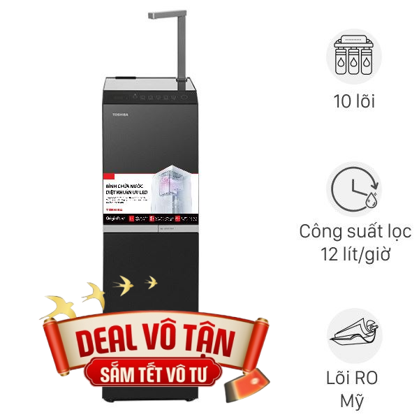 Máy lọc nước RO nóng nguội lạnh Hydrogen Toshiba TWP-W2396SVN(M)