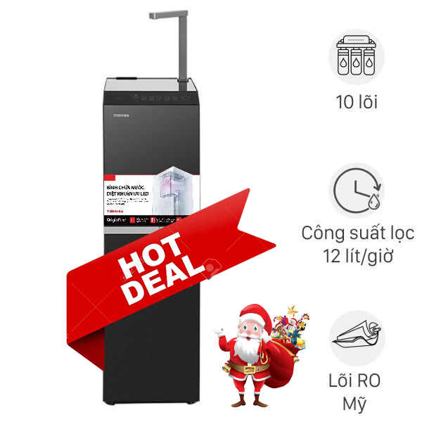 Máy lọc nước RO nóng nguội lạnh Hydrogen Toshiba TWP-W2396SVN(M) 10 lõi