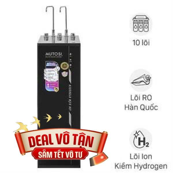 Máy lọc nước RO nóng nguội lạnh Hydrogen ion kiềm Mutosi MP-S1021H