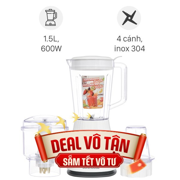 Máy xay đa năng Sunhouse SHD5316
