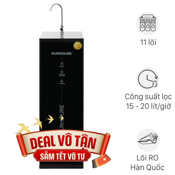 Máy lọc nước RO Hydrogen Sunhouse SHA8800KL