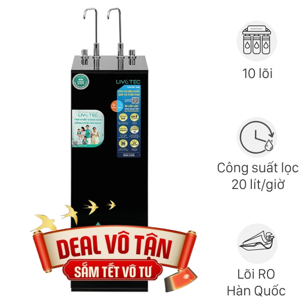 Máy lọc nước RO nóng nguội Hydrogen Livotec 635