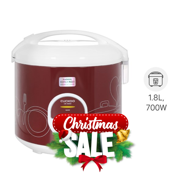 Nồi cơm nắp gài Cuckoo 1.8 lít CR-1001V/RDWHCRVNCV
                Mẫu mới