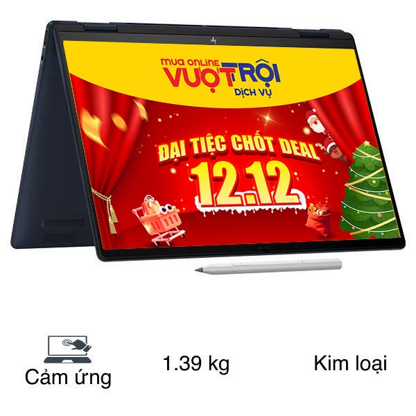 Laptop HP Envy X360 14 fc0153TU - AY8V4PA (Ultra 7 155U, 32GB, 512GB, 2.8K OLED, Cảm ứng, Win11)