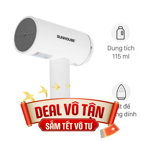 Bàn ủi hơi nước cầm tay Sunhouse SHD2176 1000W