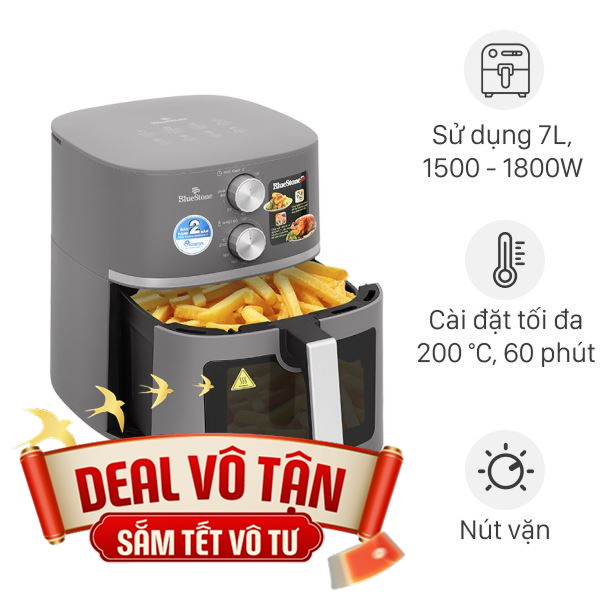 Nồi chiên không dầu BlueStone 7 lít AFB-5856