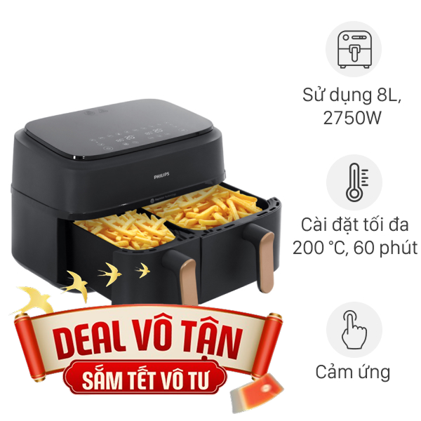 Nồi chiên không dầu Philips 9 lít NA352/00