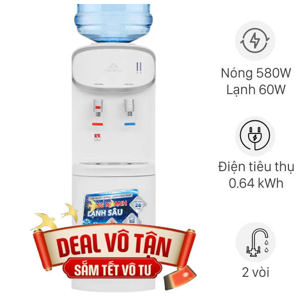 Cây nước nóng lạnh Hòa Phát HTL236 640W