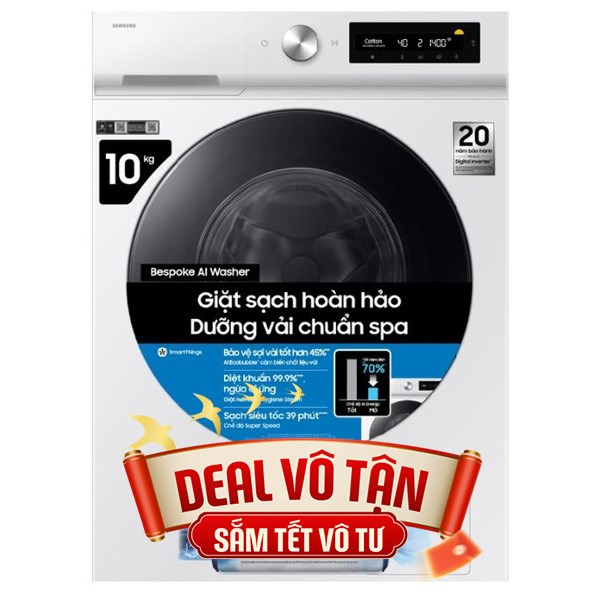 Samsung Inverter 10 Kg WW10DB7U34GWSV