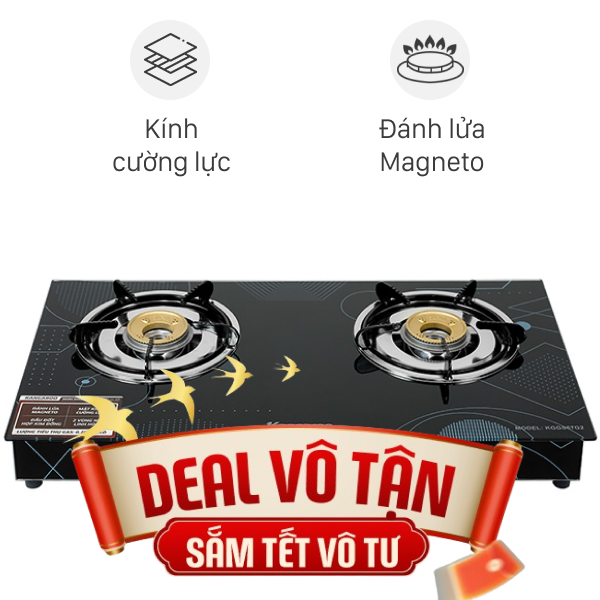 Bếp ga đôi Kangaroo KGGS67G2