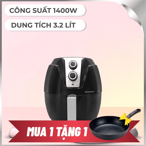 Nồi chiên không dầu Lock&Lock EJF161BLK 3.2 lít